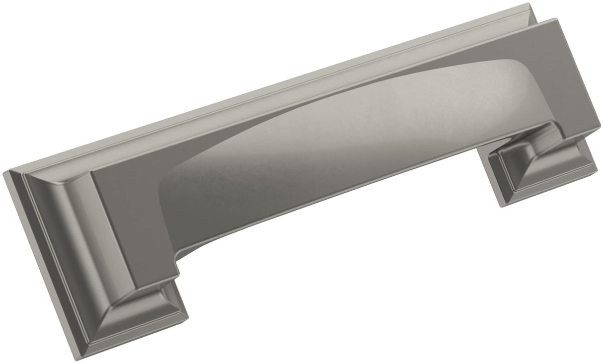 Amerock Cabinet Cup Pull Satin Nickel 3 inch & 3-3/4 inch (76mm & 96 mm) Center-to-Center Appoint 1 Pack Drawer Pull Cabinet Handle Cabinet Hardware