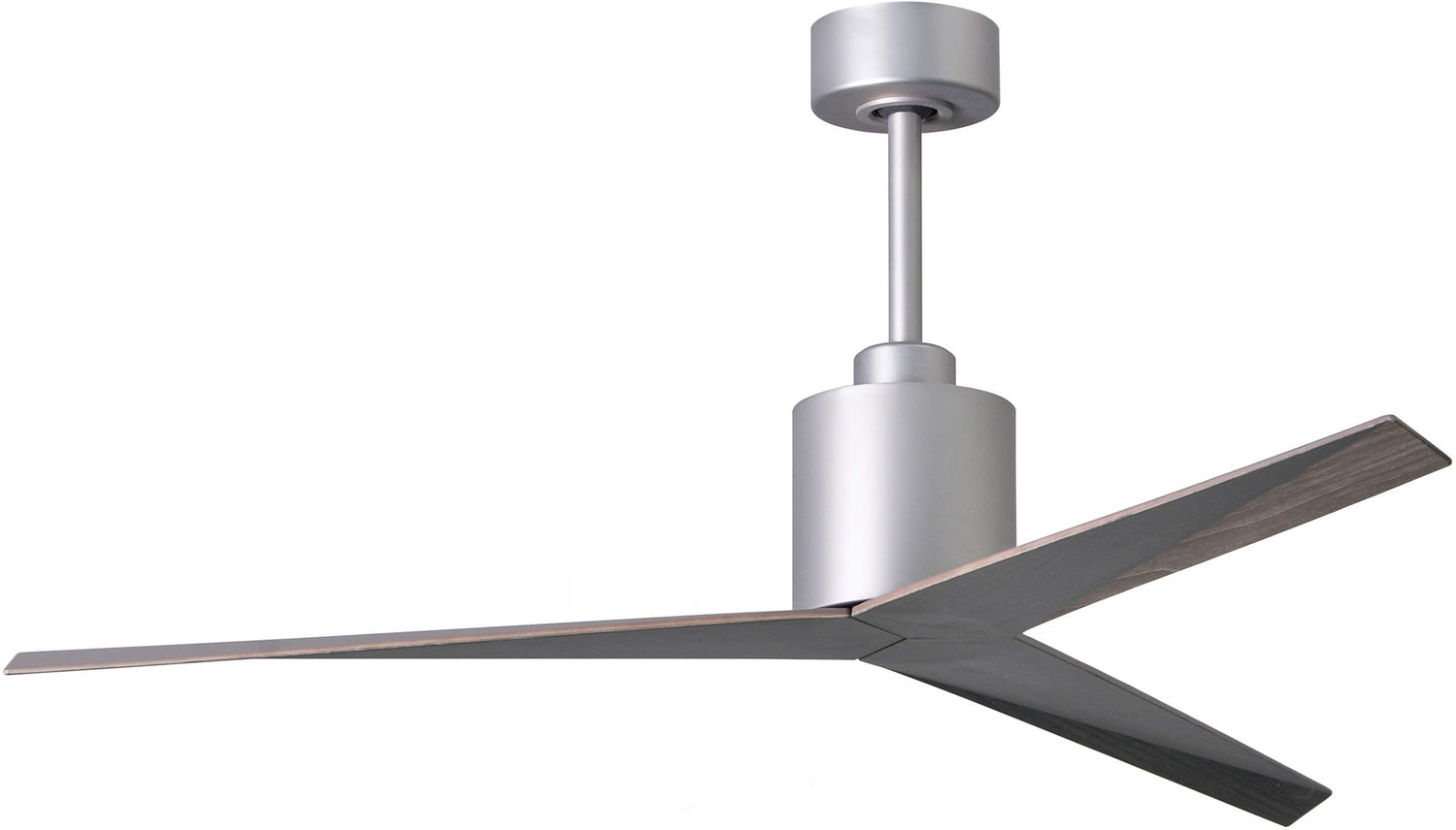 Matthews Fan EK-BN-OO Eliza 3-blade paddle fan in Brushed Nickel finish with old oak all-weather ABS blades. Optimized for wet locations.