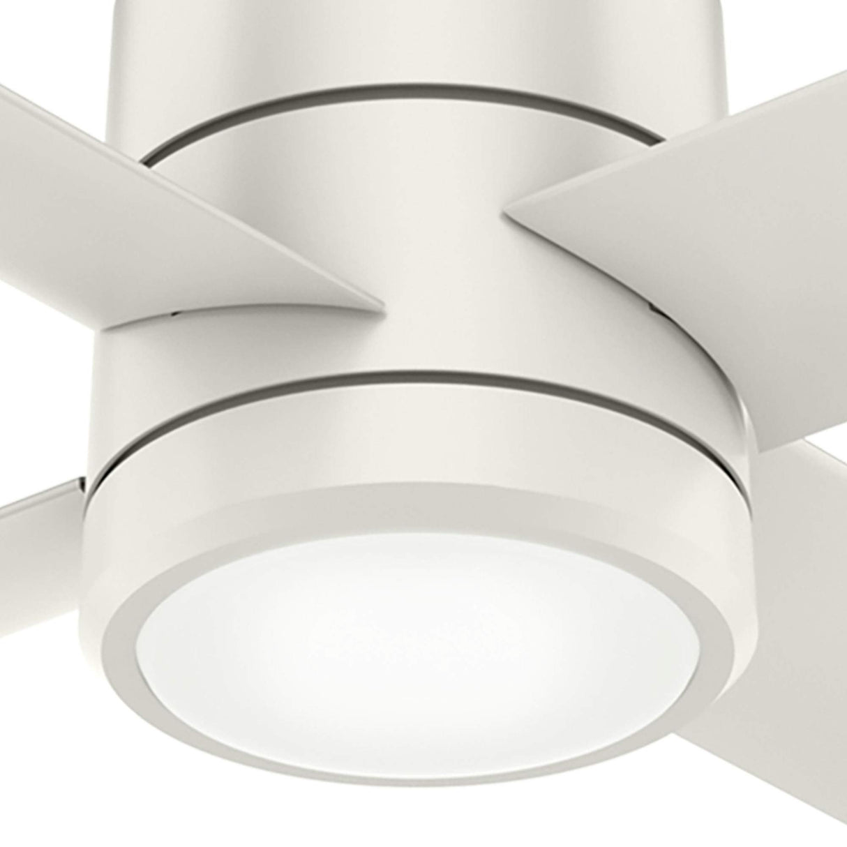 Hunter Trak Indoor / Outdoor Ceiling Fan with LED Light and Wall Control, 84", White