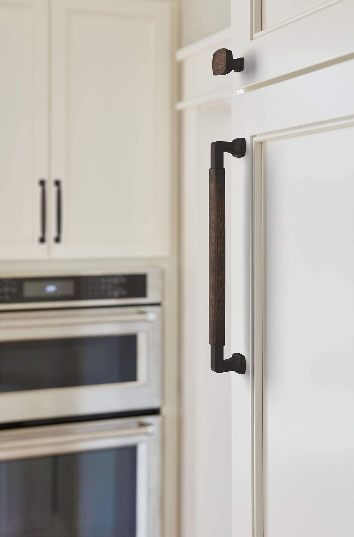 Amerock Cabinet Pull Oil Rubbed Bronze 8-13/16 inch (224 mm) Center-to-Center Stature 1 Pack Drawer Pull Cabinet Handle Cabinet Hardware