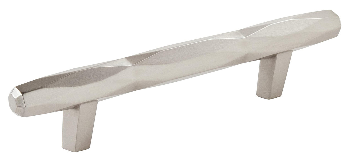 Amerock Cabinet Pull Satin Nickel 3-3/4 inch (96 mm) Center to Center St. Vincent 1 Pack Drawer Pull Drawer Handle Cabinet Hardware