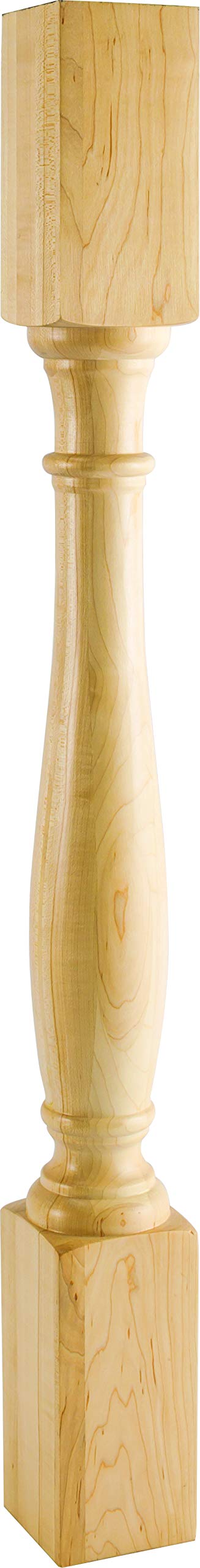 Hardware Resources P1-5-42-HMP 5" W x 5" D x 42" H Hard Maple Turned Post