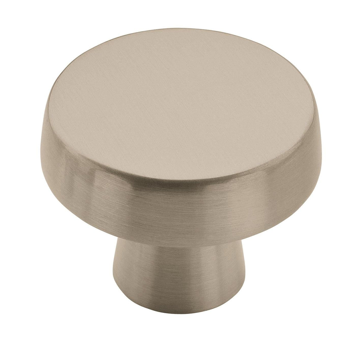 Amerock Cabinet Knob Satin Nickel 1-5/8 inch (41 mm) Diameter Blackrock 1 Pack Drawer Knob Cabinet Hardware