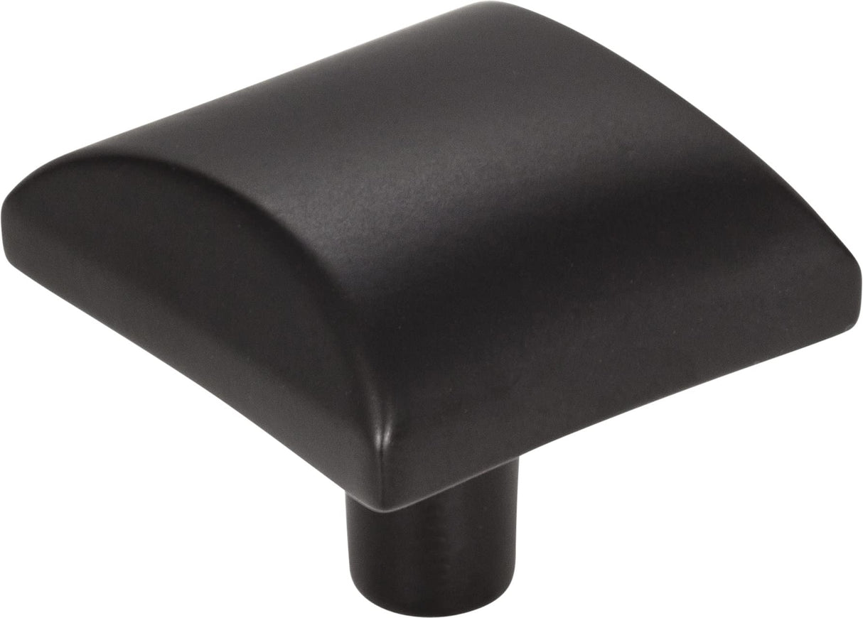 Elements 525MB 1-1/8" Overall Length Matte Black Square Glendale Cabinet Knob