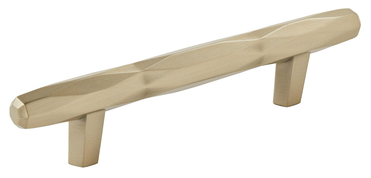 Amerock Cabinet Pull Golden Champagne 3-3/4 inch (96 mm) Center to Center St. Vincent 1 Pack Drawer Pull Drawer Handle Cabinet Hardware