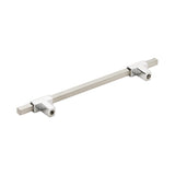 Amerock Cabinet Pull Polished Chrome/Satin Nickel 6-5/16 inch (160 mm) Center to Center Urbanite 1 Pack Drawer Pull Drawer Handle Cabinet Hardware