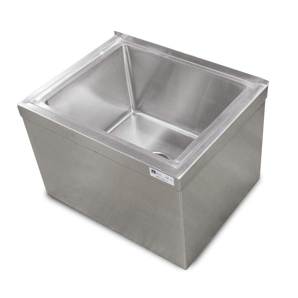 John Boos PBMS2424-12 Floor Mounted Mop Sink, 28-5/8"W x 27-3/8"D 16"H Overall