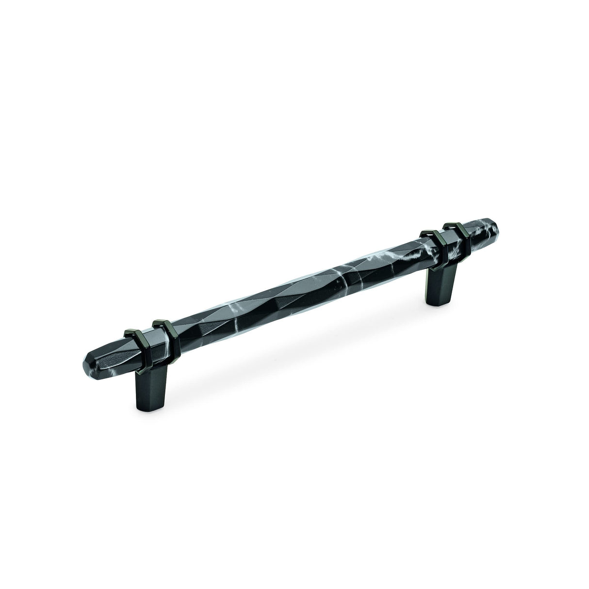 Amerock BP36650MBKBBR Carrione Cabinet Pull, 6-5/16 in (160 mm) Center-to-Center, Marble Black/Black Bronze