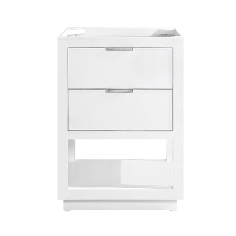 Avanity Allie 24 in. Vanity Only in White with Silver Trim
