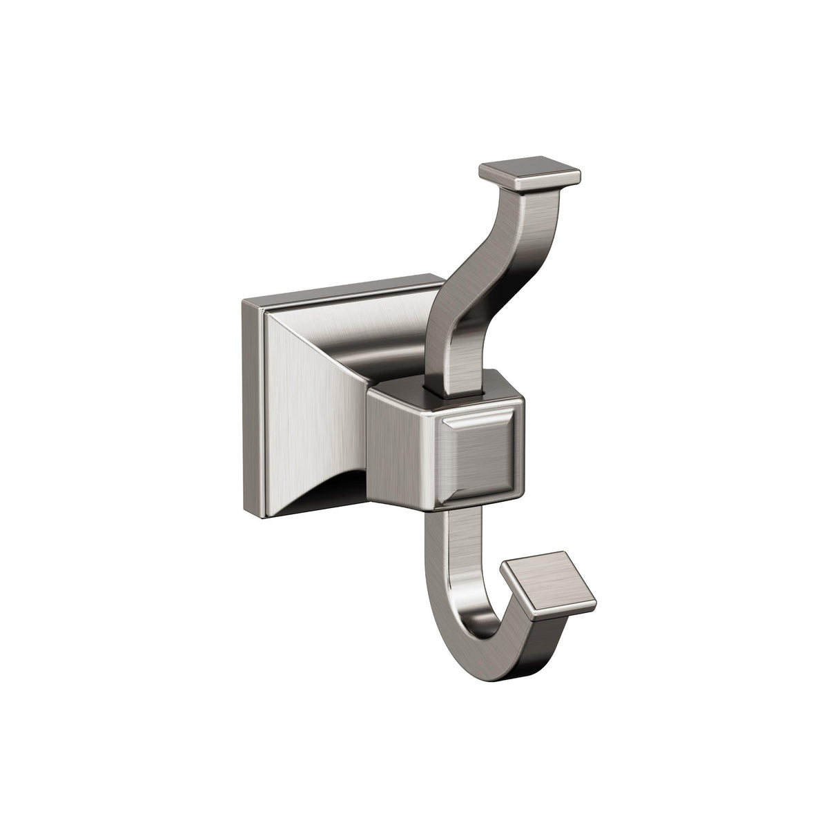 Amerock BH36020G10 Brushed Nickel Single Robe Hook 4-1/4 in. (108 mm) Length Towel Holder Mulholland Towel Hook for Bathroom Bathroom Hardware Bath Accessories