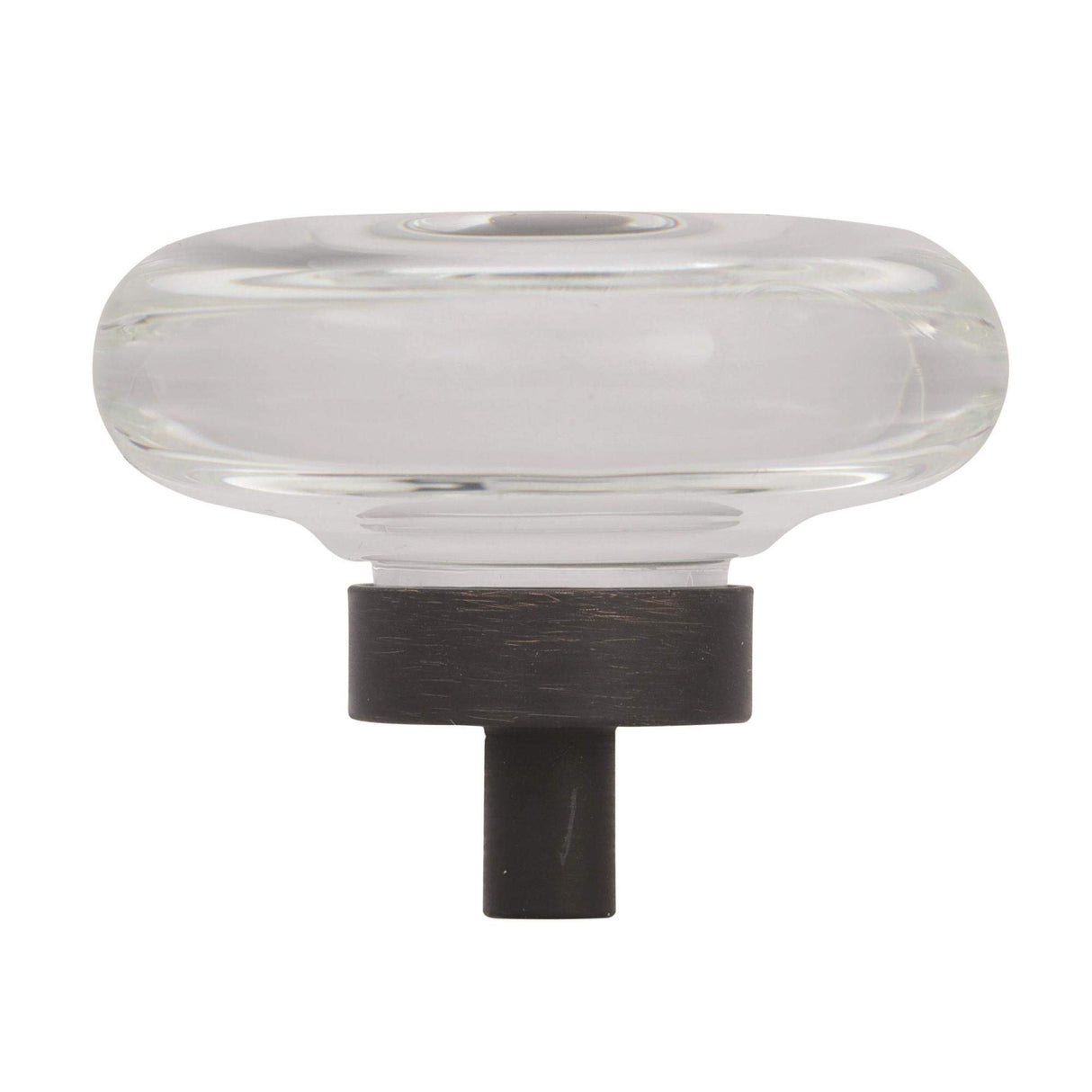 Amerock Cabinet Knob Clear/Golden Champagne 1-3/4 inch (44 mm) Diameter Glacio 1 Pack Drawer Knob Cabinet Hardware