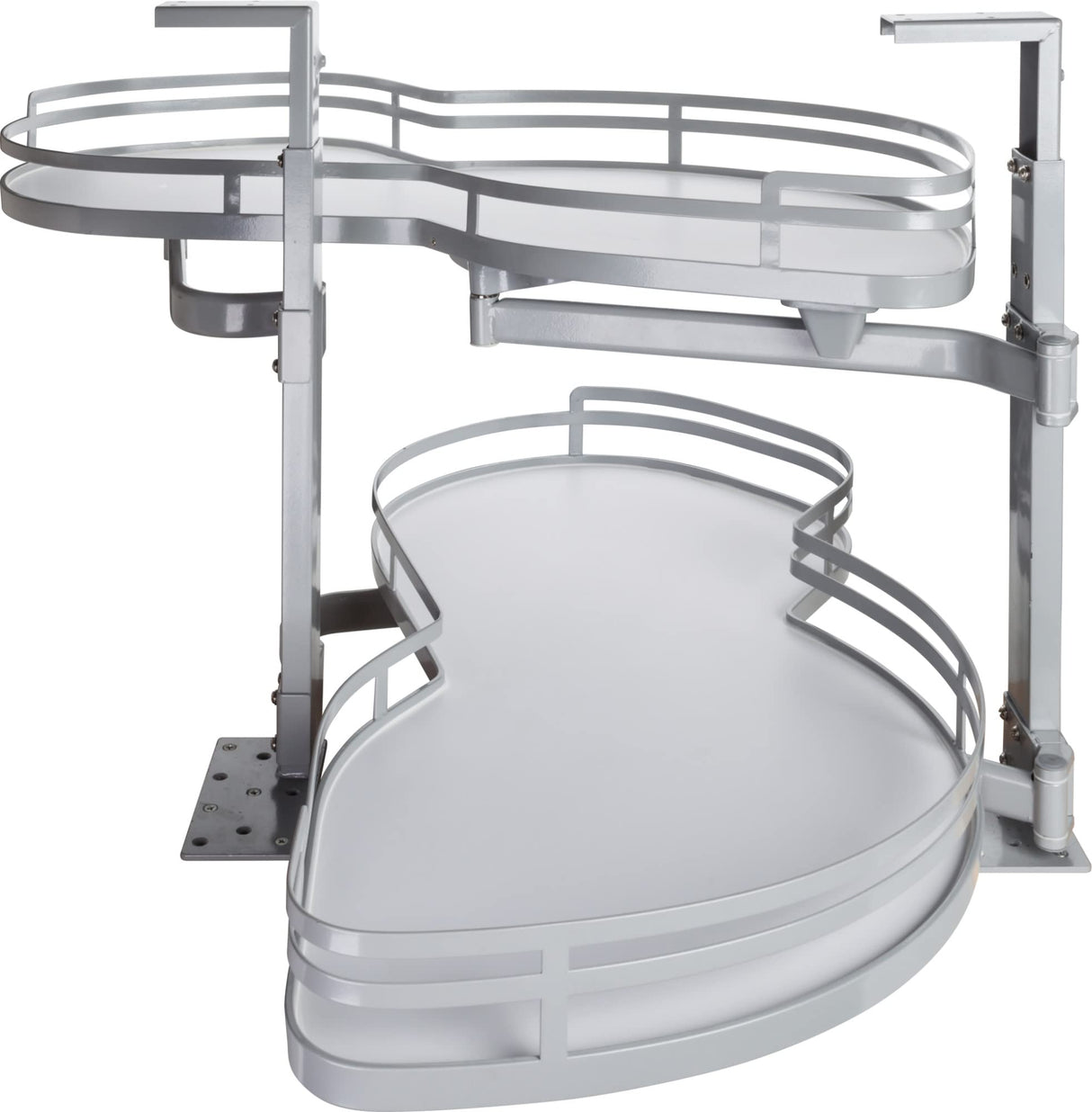 Hardware Resources BCSO215GWH-RH 15" Grey and White Blind Corner Swingout for Openings on the Right of the Blind
