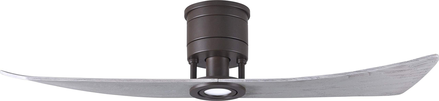 Matthews Fan LW-TB-BW Lindsay ceiling fan in Textured Bronze finish with 52" solid barn wood tone wood blades and eco-friendly, dimmable LED light kit.