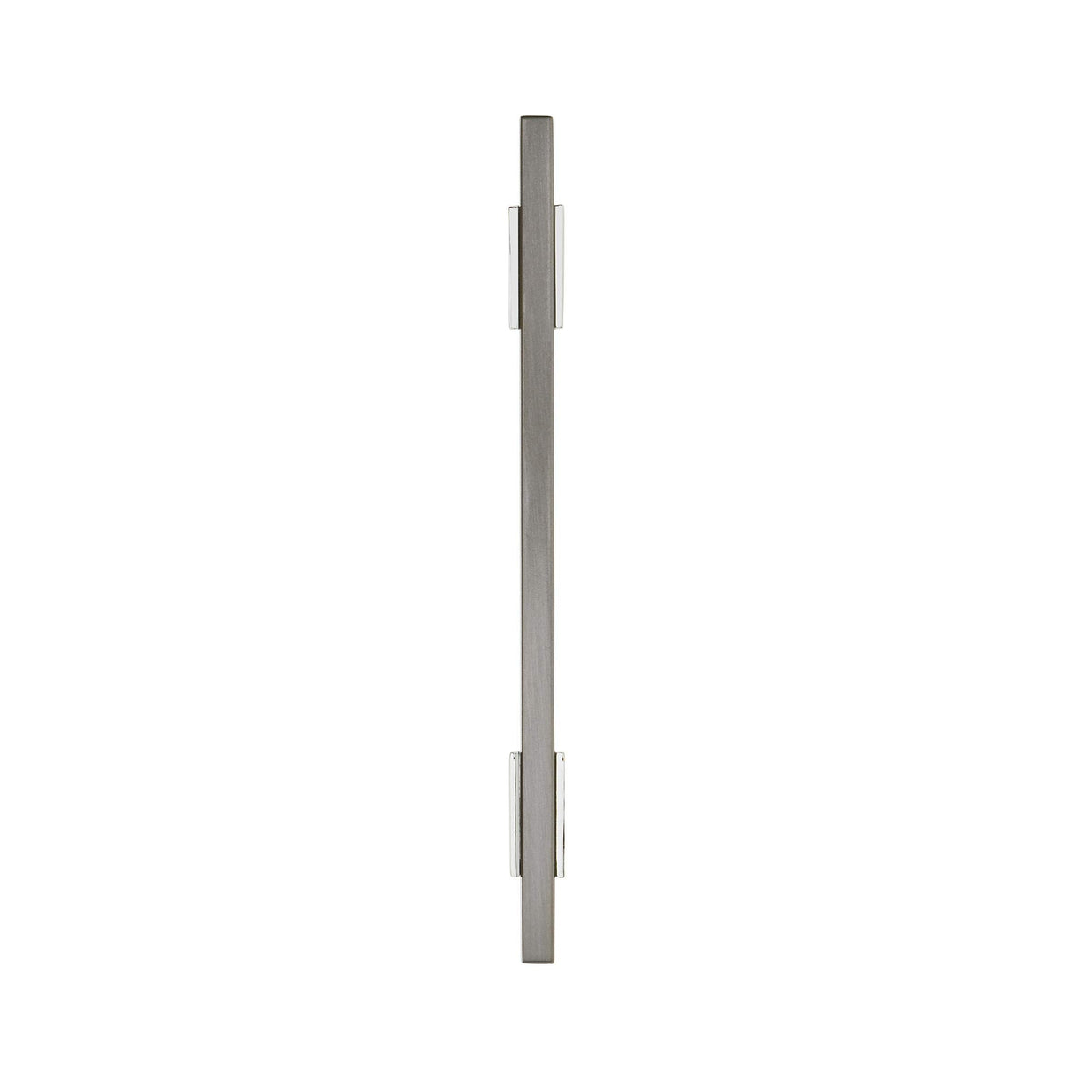 Amerock Cabinet Pull Polished Chrome/Black Chrome 5-1/16 inch (128 mm) Center to Center Urbanite 1 Pack Drawer Pull Drawer Handle Cabinet Hardware