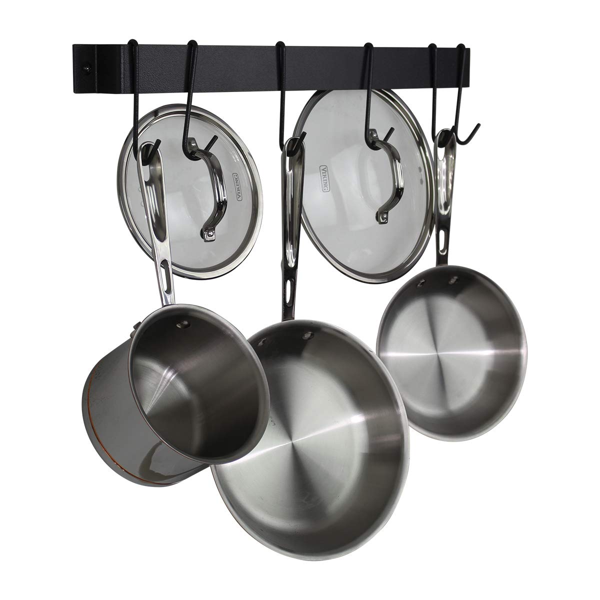 Enclume MPU-13O GY 22" Easy Mount Rack Utensil Bar w/ 8 Hooks GY