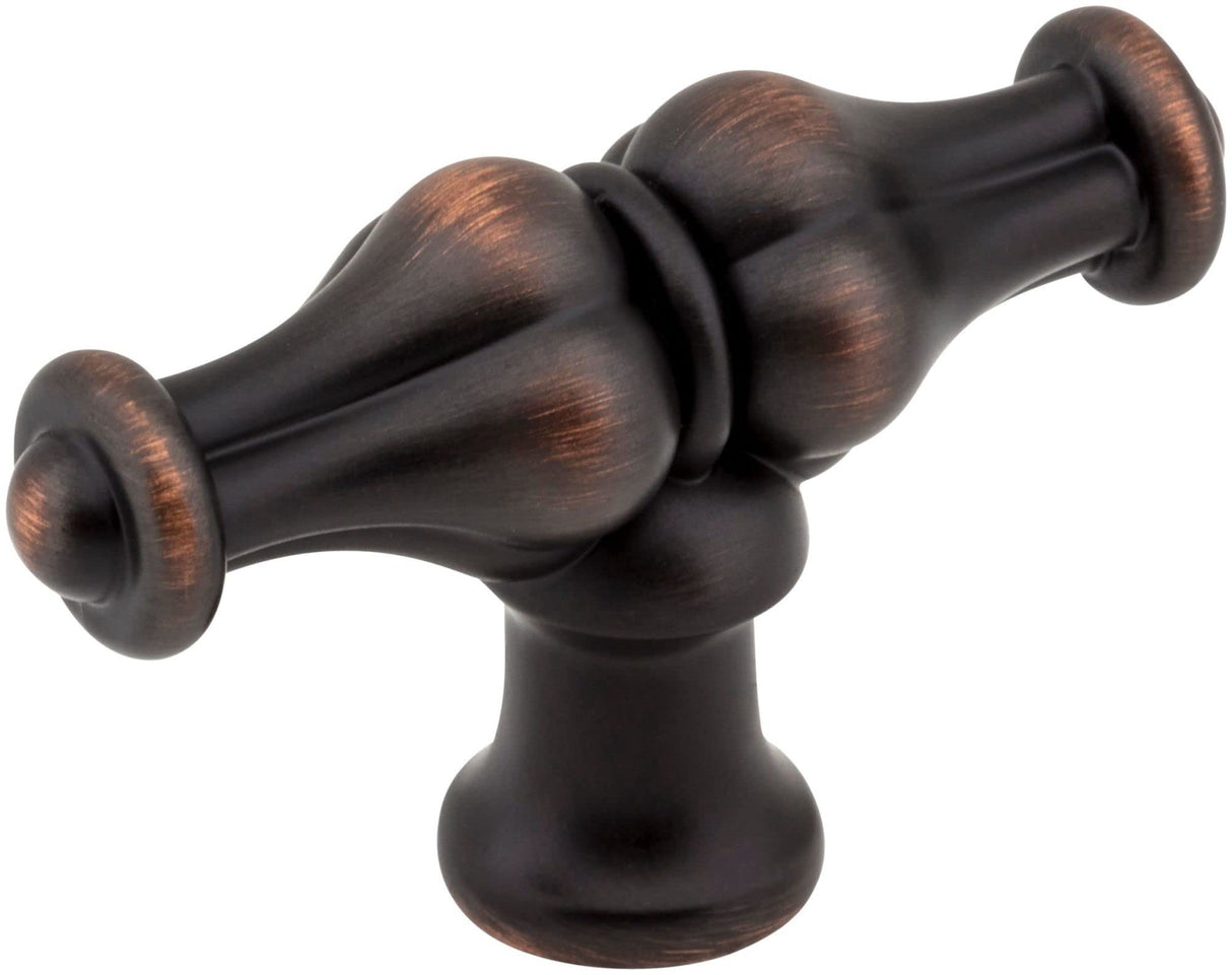 Jeffrey Alexander 818L-DBAC 2-1/4" Brushed Oil Rubbed Bronze Bella Cabinet "T" Knob