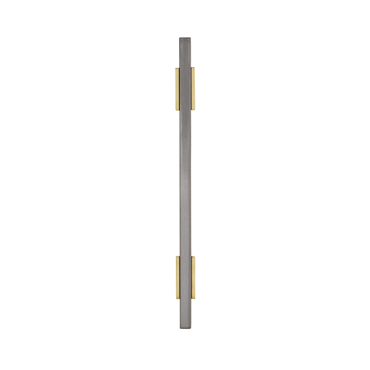 Amerock Cabinet Pull Brushed Gold/Black Chrome 5-1/16 inch (128 mm) Center to Center Urbanite 1 Pack Drawer Pull Drawer Handle Cabinet Hardware