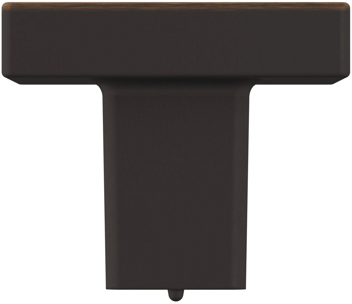 Amerock Cabinet Knob Matte Black 1-3/16 inch (30 mm) Length Monument 1 Pack Drawer Knob Cabinet Hardware
