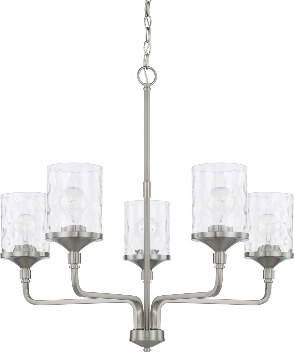 Capital Lighting 428851BN-451 Colton 5 Light Chandelier Brushed Nickel