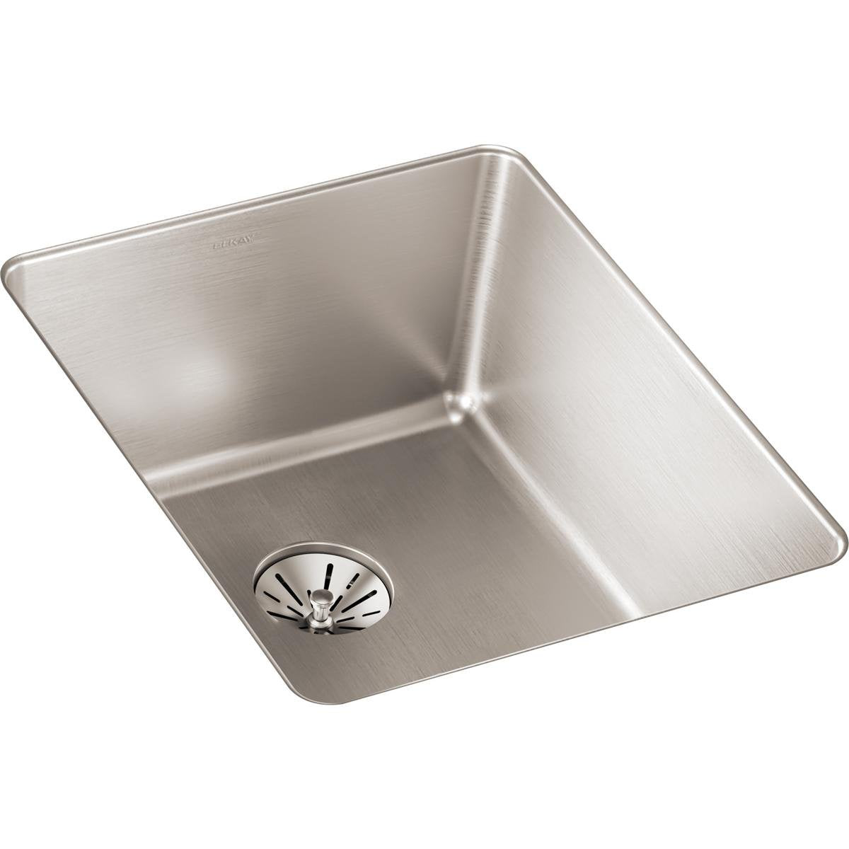 Elkay Lustertone Iconix ETRU13168PD Single Bowl Undermount Stainless Steel Sink with Perfect Drain