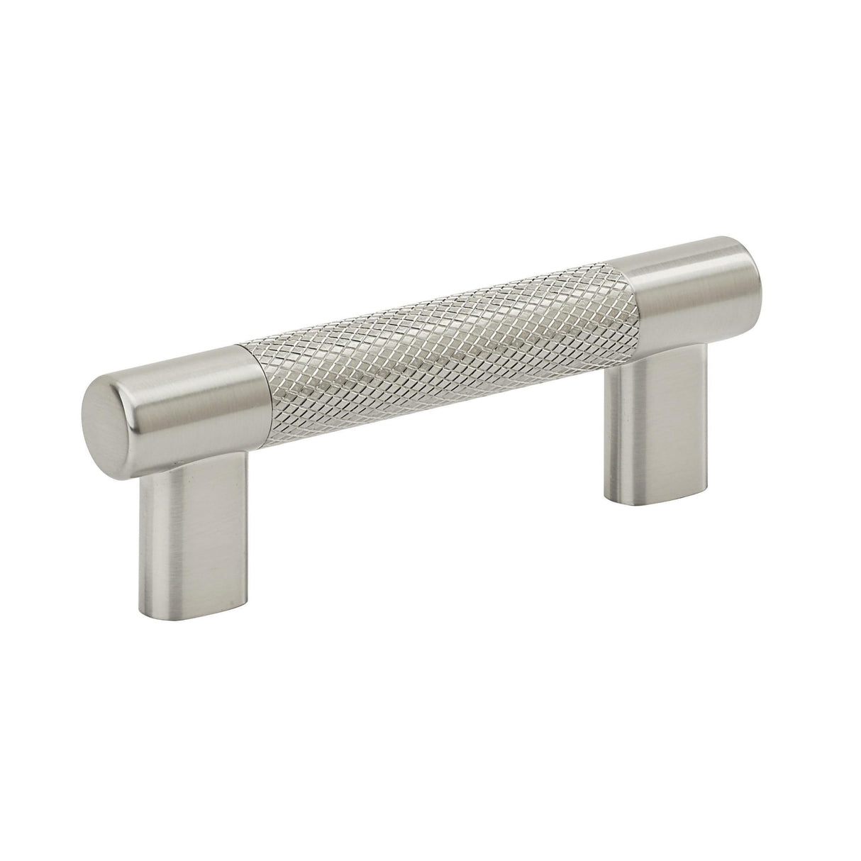 Amerock Kitchen Cabinet Pull Satin Nickel 3 in & -3/4 in (76 mm & 96 mm) Center-to-Center Bronx 1 Pack Furniture Hardware Cabinet Handle Bathroom Drawer Pull