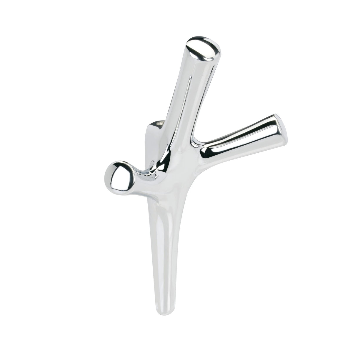 Amerock HBX3701626 Kodiak Triple Prong Decorative Wall Hook Polished Chrome Hook for Coats, Hats, Backpacks, Bags Hooks for Bathroom, Bedroom, Closet, Entryway, Laundry Room, Office