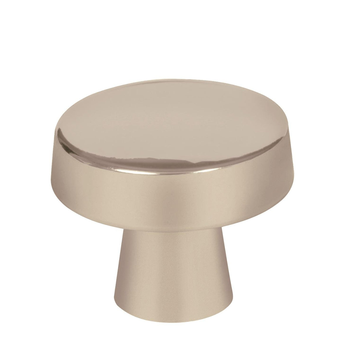 Amerock Cabinet Knob Satin Nickel 1-5/16 inch (33 mm) Diameter Blackrock 1 Pack Drawer Knob Cabinet Hardware