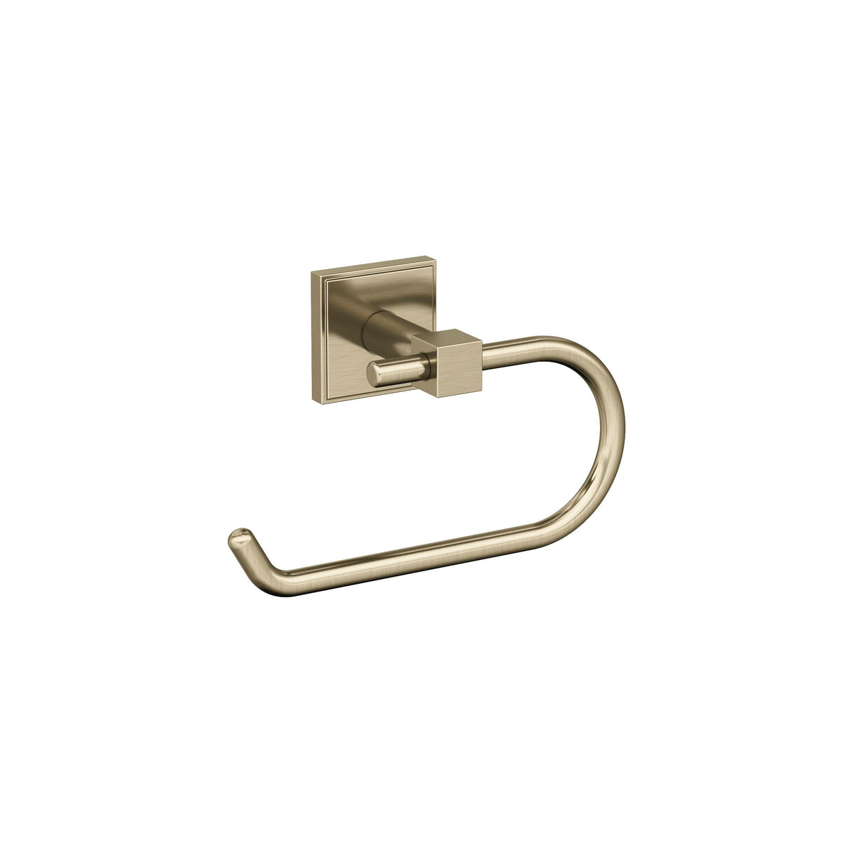 Amerock BH36071BBZ Golden Champagne Single Post Toilet Paper Holder 7-1/16 in. (179 mm) Length Toilet Tissue Holder Appoint Bath Tissue Holder Bathroom Hardware Bath Accessories