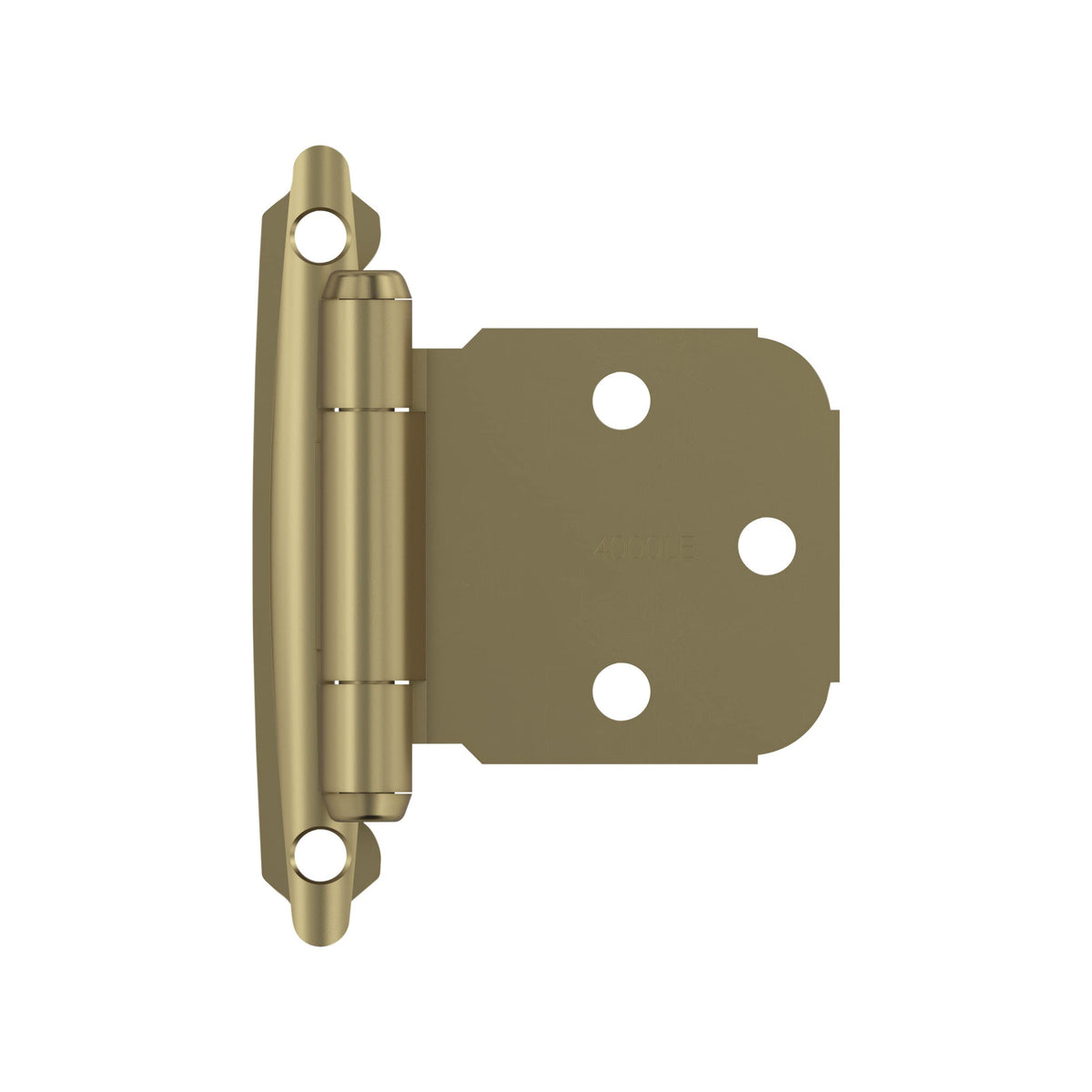 Amerock BPR7629BBZ Face Frame Cabinet Hinge Variable Overlay Self Closing Face Mount Golden Champagne Kitchen Cabinet Door Hinge 1 Pair/2 Pack Functional Hardware