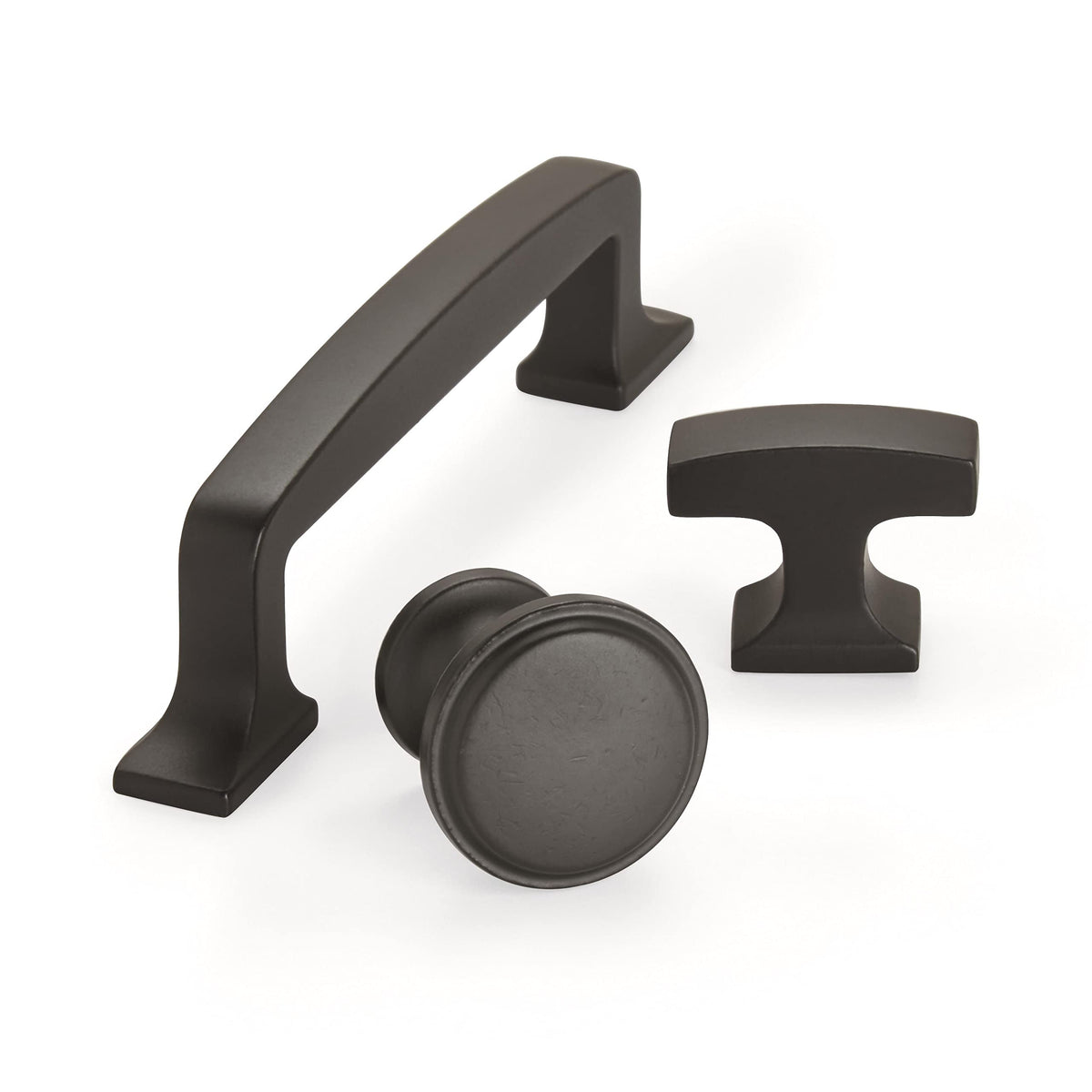 Amerock Cabinet Knob Black Bronze 1-3/16 inch (30 mm) Diameter Westerly 1 Pack Drawer Knob Cabinet Hardware