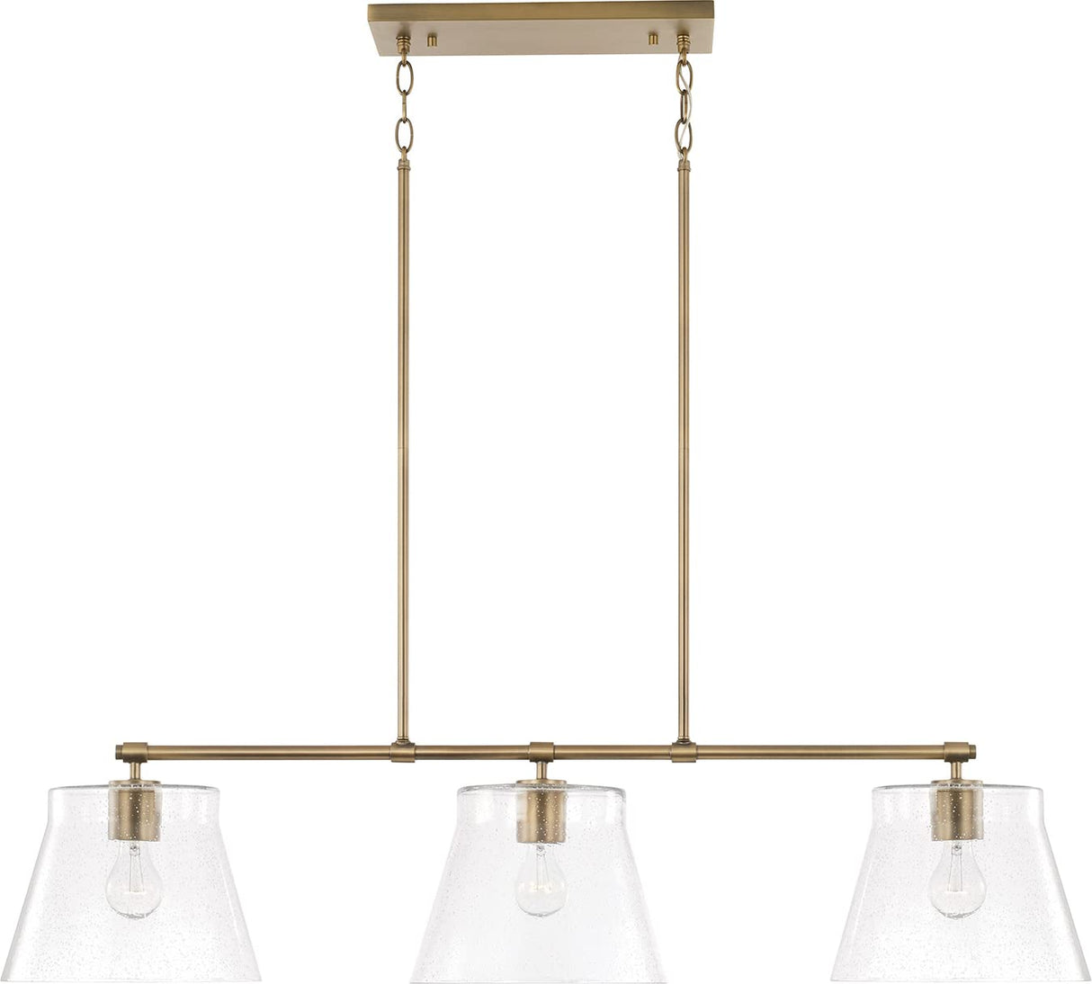 Capital Lighting 846931AD Baker 3 Light Island Aged Brass