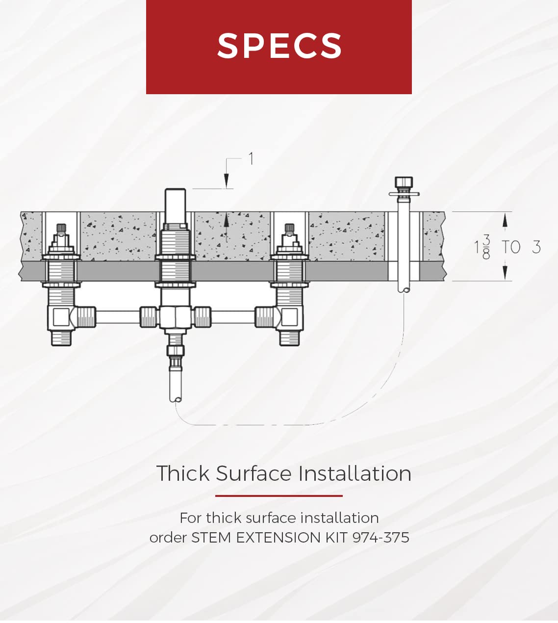 Pfister Unfinished Valve Assembly - Valves 0X6-440R