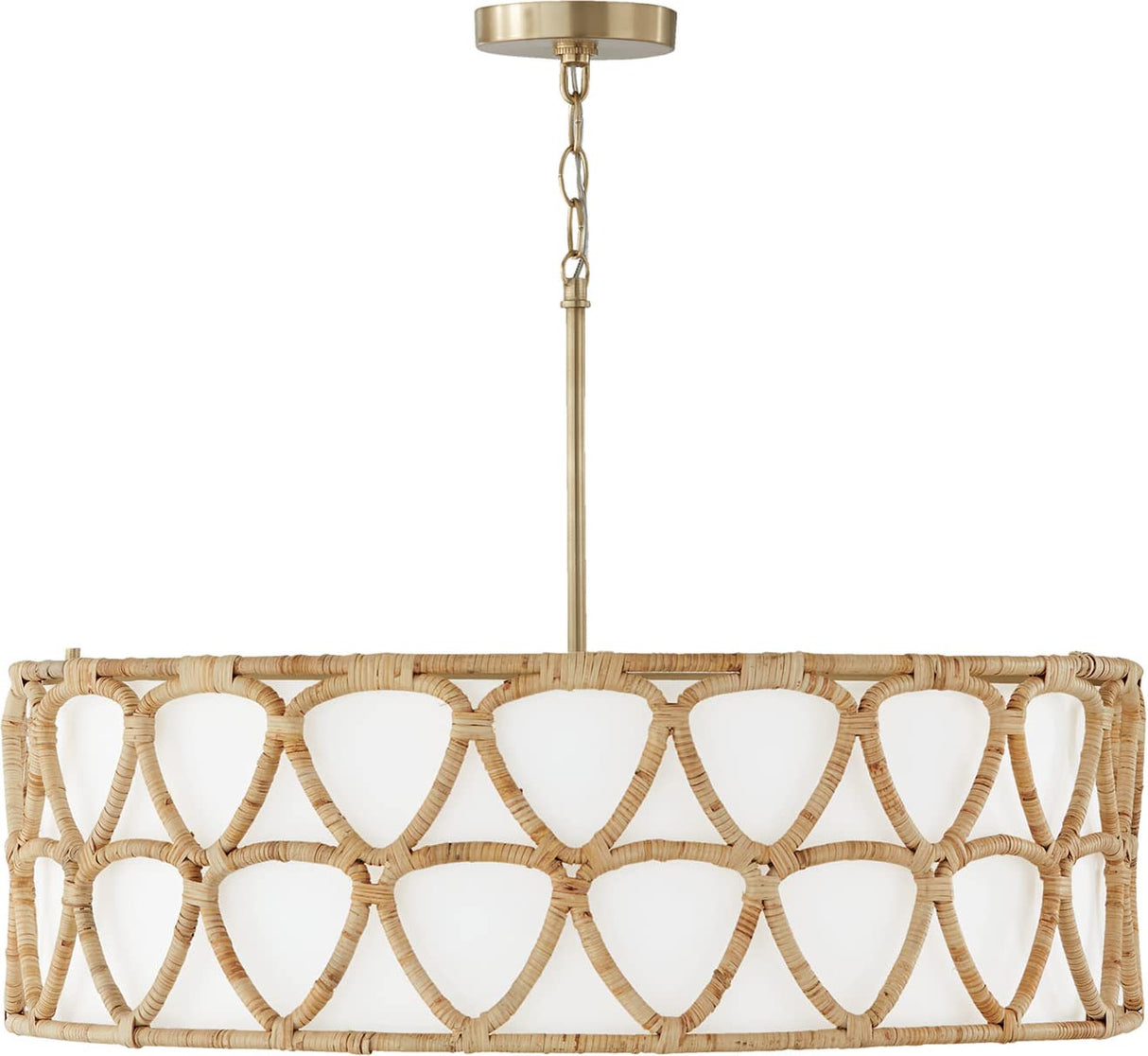 Capital Lighting 347242MA Tulum 4 Light Pendant Matte Brass