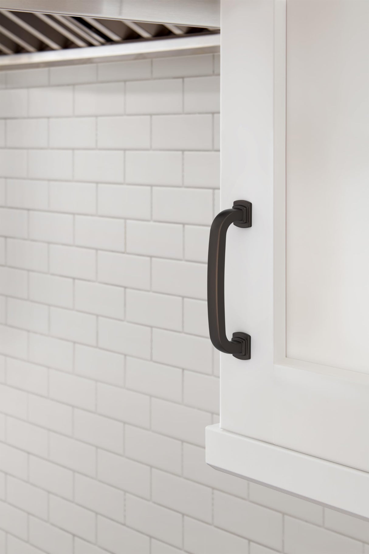 Amerock BP36894ORB Oil-Rubbed Bronze Cabinet Pull 3-3/4 inch (96mm) Center-to-Center Cabinet Hardware Surpass Furniture Hardware Drawer Pull
