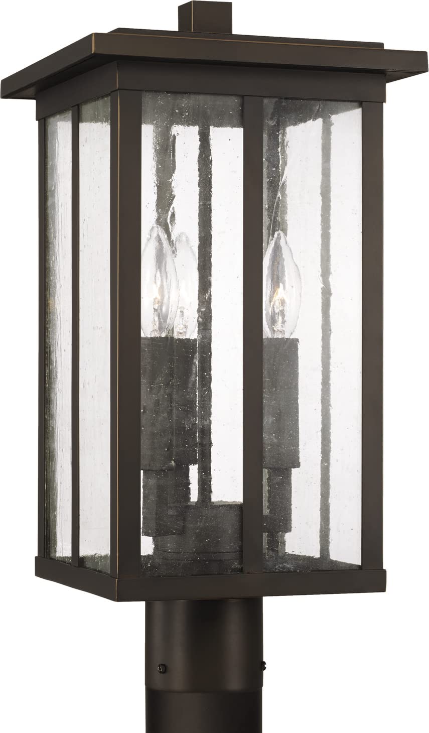 Capital Lighting 943835OZ Barrett 3 Light Outdoor Post Lantern Oiled Bronze