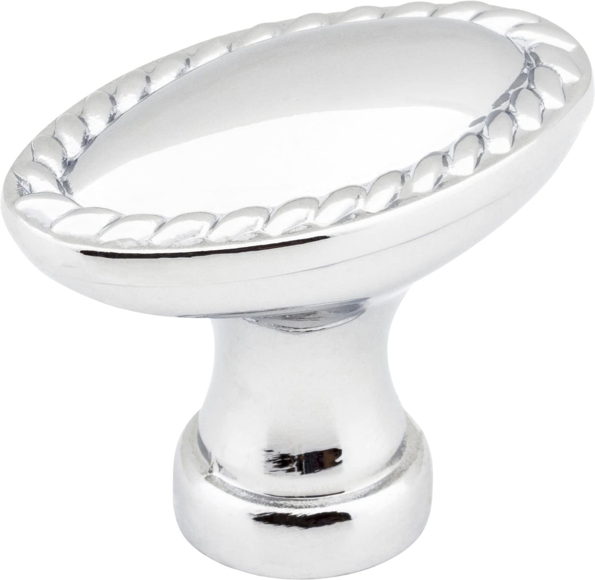 Elements Z115L-BNBDL 1-3/8" Overall Length Brushed Pewter Oval Rope Detailed Lindos Cabinet Knob