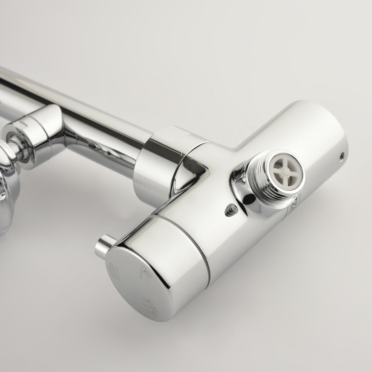 PULSE ShowerSpas 7001-CH Riviera Shower System with 8" Rain Showerhead, 3 Body Sprays, 5-Function Hand Shower, Polished Chrome Finish