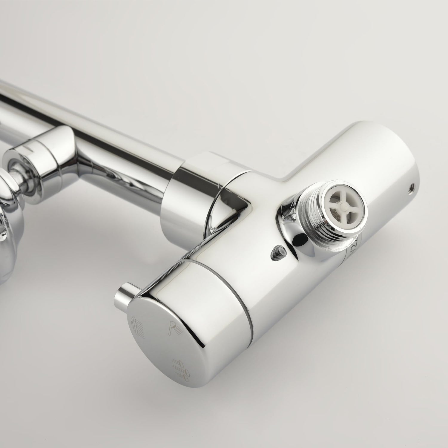 PULSE ShowerSpas 7001-CH Riviera Shower System with 8" Rain Showerhead, 3 Body Sprays, 5-Function Hand Shower, Polished Chrome Finish