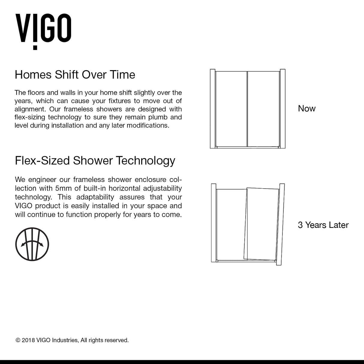 VIGO 48"W x 74"H Alameda Frameless Sliding Rectangle Shower Enclosure with Clear Tempered Glass, Reversible Door Handle and Stainless Steel Hardware in Stainless Steel-VG6052STCL3248
