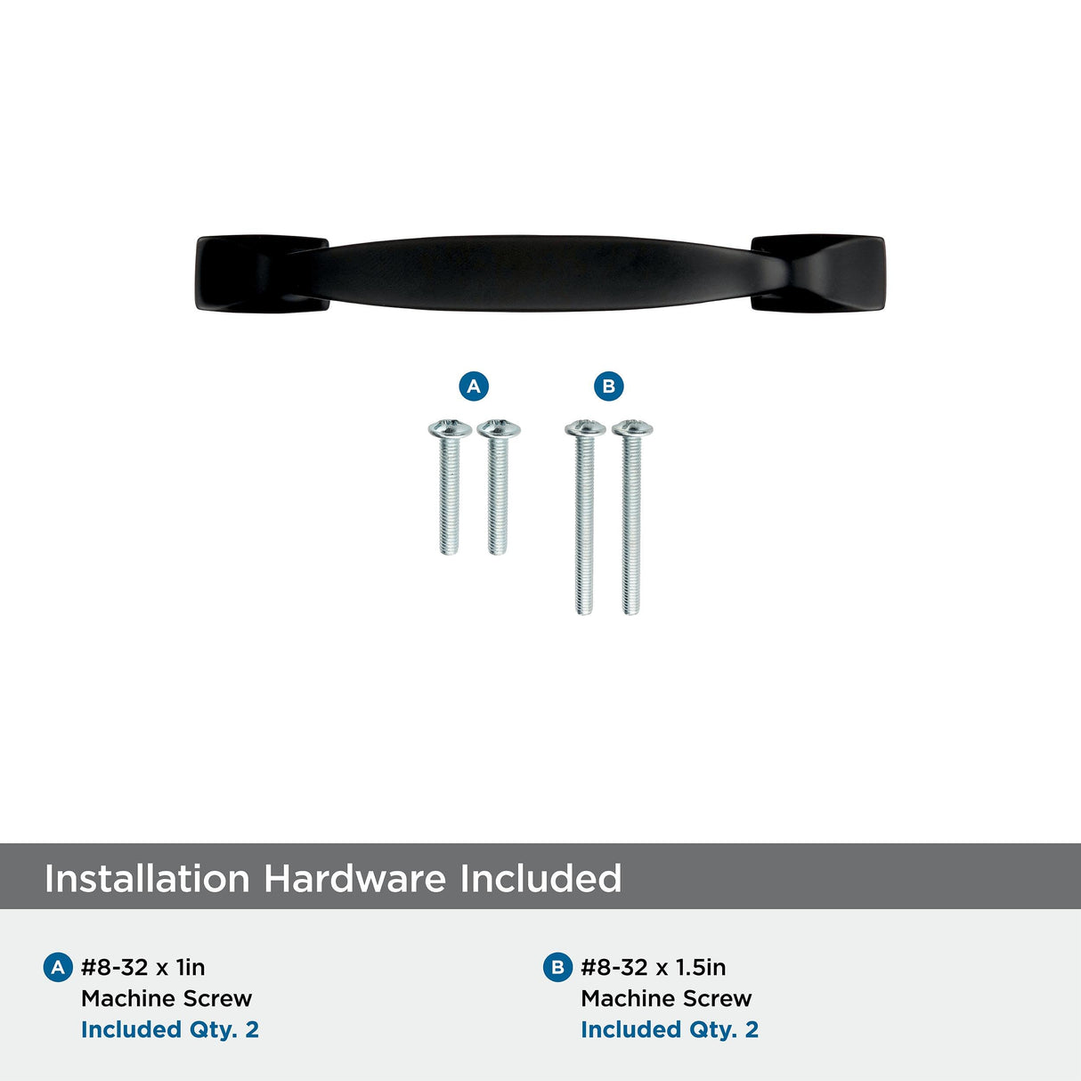 Amerock Cabinet Pull Black Bronze 3 inch (76 mm) Center to Center Highland Ridge 1 Pack Drawer Pull Drawer Handle Cabinet Hardware