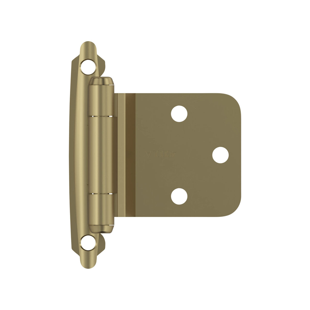 Amerock BPR7630BBZ Reverse Bevel Face Frame Cabinet Hinge Variable Overlay Self Closing Face Mount Golden Champagne Kitchen Cabinet Door Hinge 1 Pair/2 Pack Functional Hardware