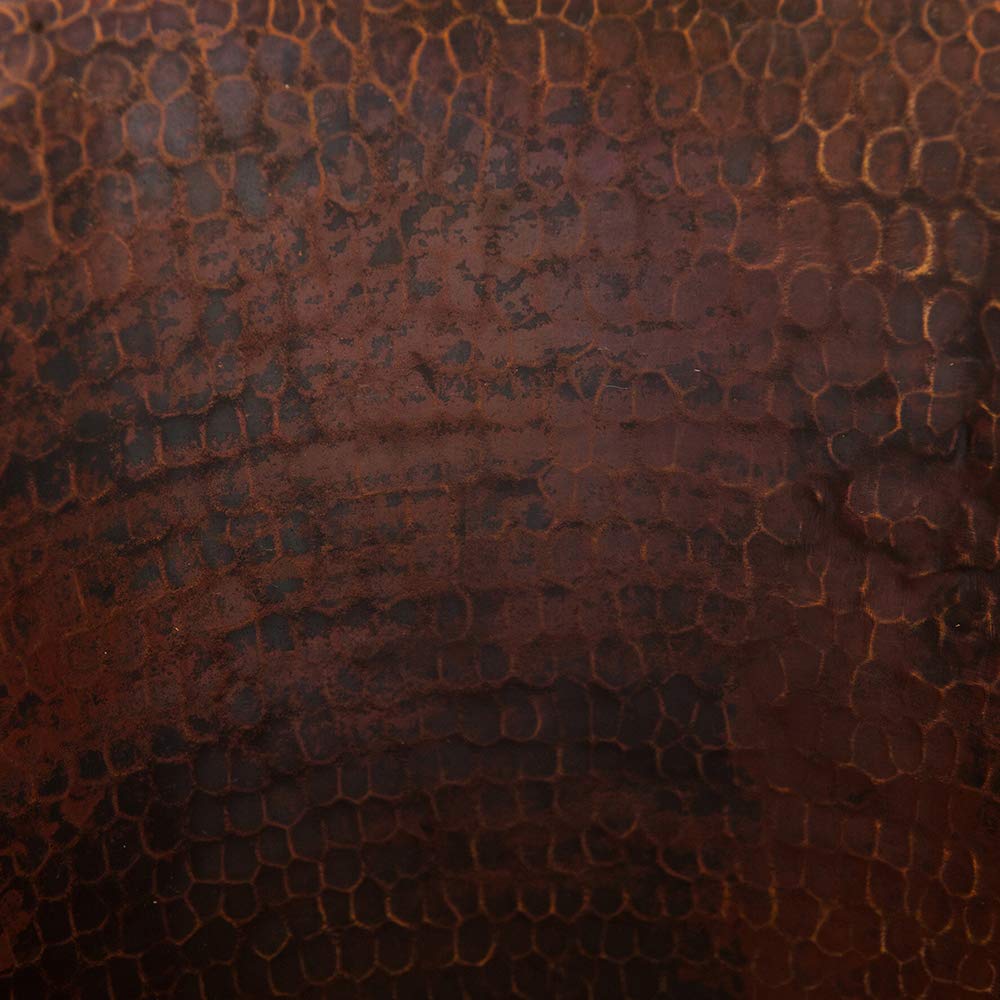 Premier Copper Products TC11DB Hand Hammered Copper Trash Can, Oil Rubbed Bronze