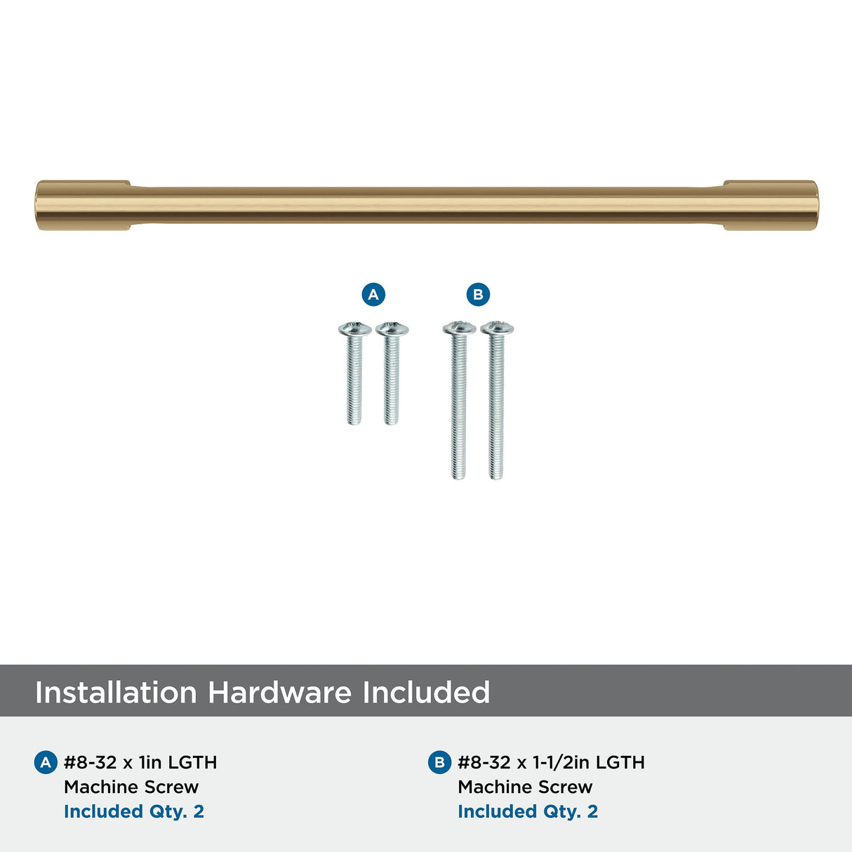 Amerock Cabinet Pull Champagne Bronze 6-5/16 in (160 mm) Center-to-Center Drawer Pull Riva Kitchen and Bath Hardware Furniture Hardware
