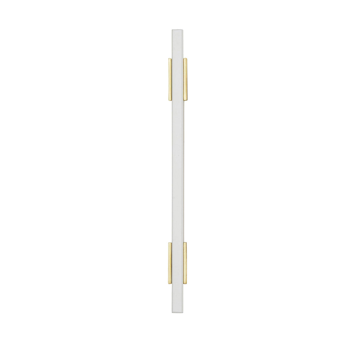 Amerock Cabinet Pull Brushed Gold/White 5-1/16 inch (128 mm) Center to Center Urbanite 1 Pack Drawer Pull Drawer Handle Cabinet Hardware