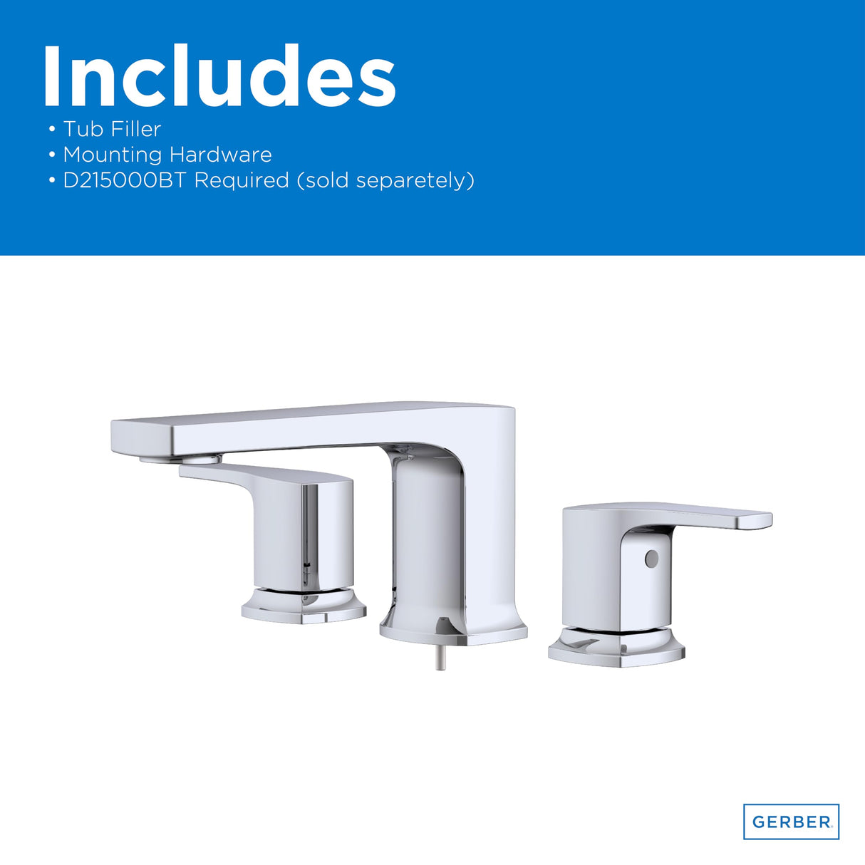 Gerber D300970BNT Tribune Three Piece Roman Tub Trim Kit - Brushed Nickel