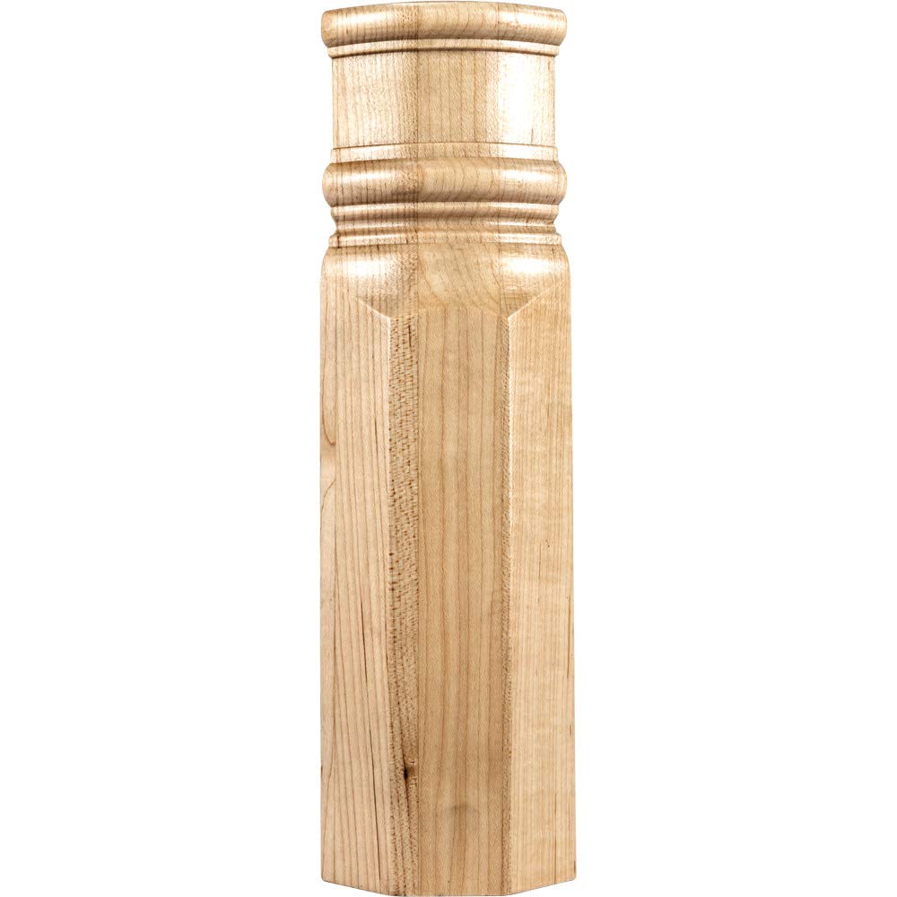 Hardware Resources TB1A-OK 2-7/8" W x 1-7/8" D x 9-7/8" H Oak Spool & Beveled Transition Block