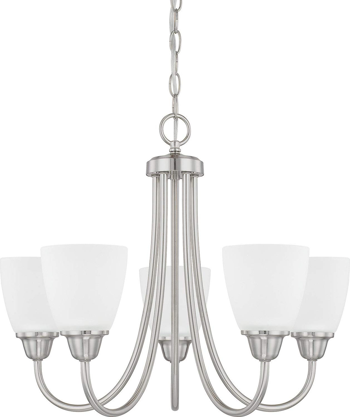 Capital Lighting 415151BN-337 Trenton 5 Light Chandelier Brushed Nickel