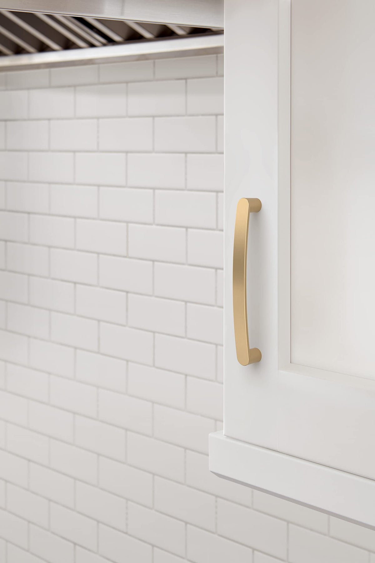 Amerock Cabinet Pull Champagne Bronze 5-1/16 in (128 mm) Center-to-Center Drawer Pull Rift Kitchen and Bath Hardware Furniture Hardware