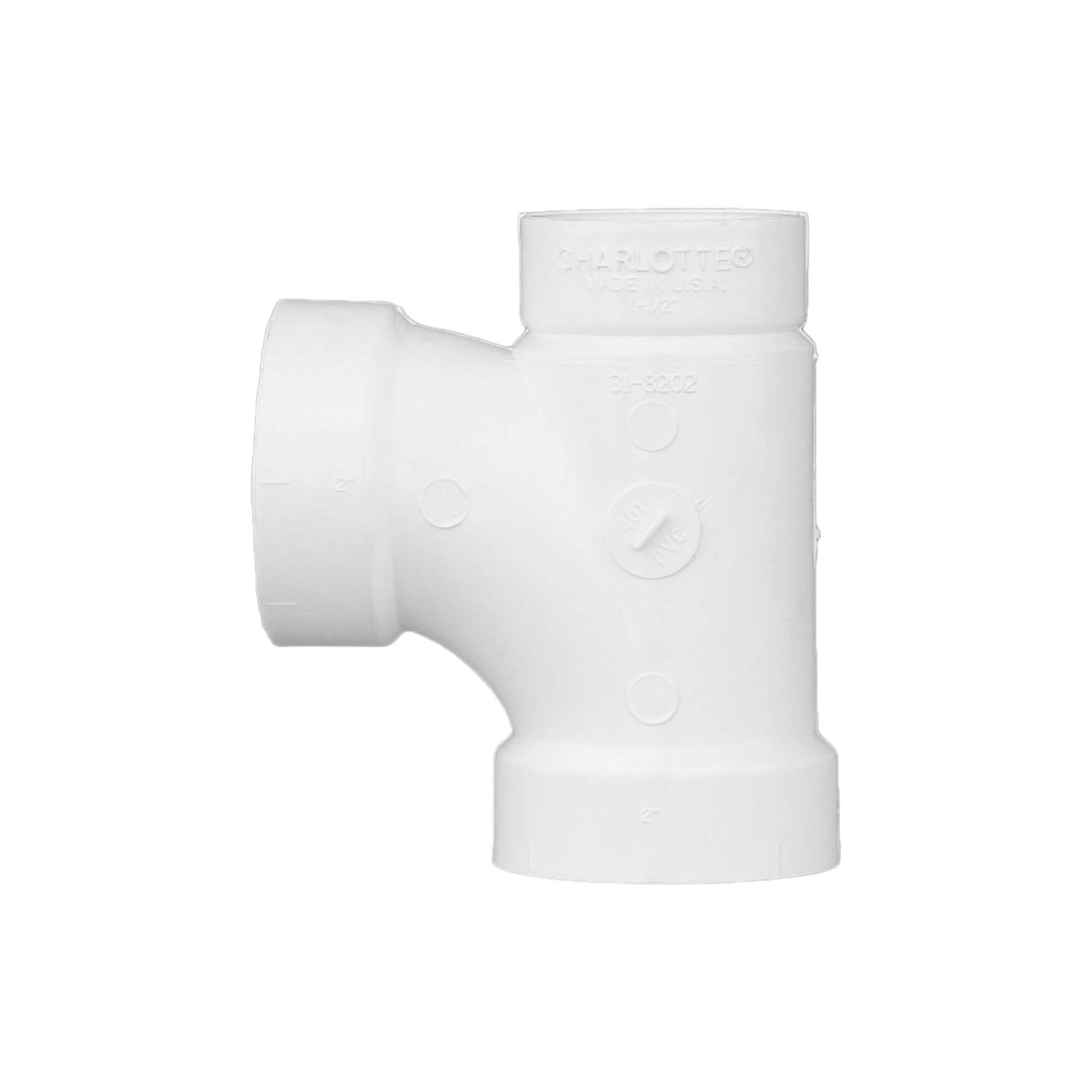 CHARLOTTE PIPE 2 x 1 1/2 x 1 1/2 DWVSANITARYTEE REDUC DWV (DRAIN, WASTE AND VENT) (1 Unit Piece)
