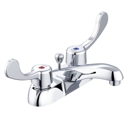Gerber GC044551 Chrome Commercial Two Handle Centerset Lavatory Faucet W/ Wrist BLA...
